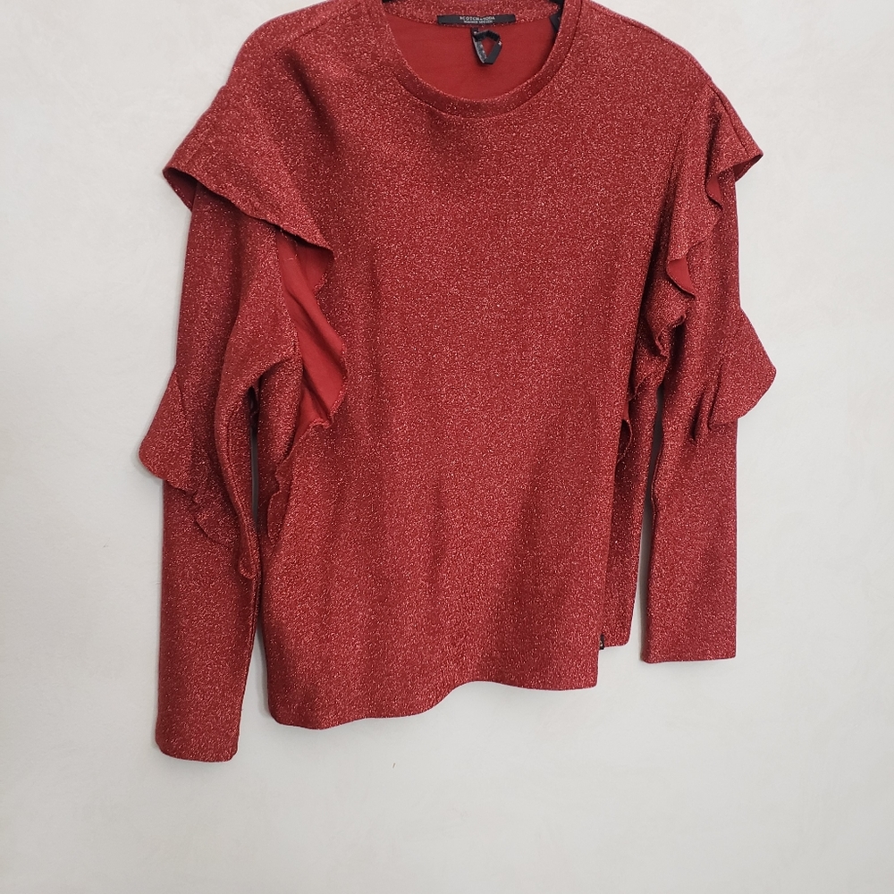 NWot scotch and Soda- Metallic sweater size M